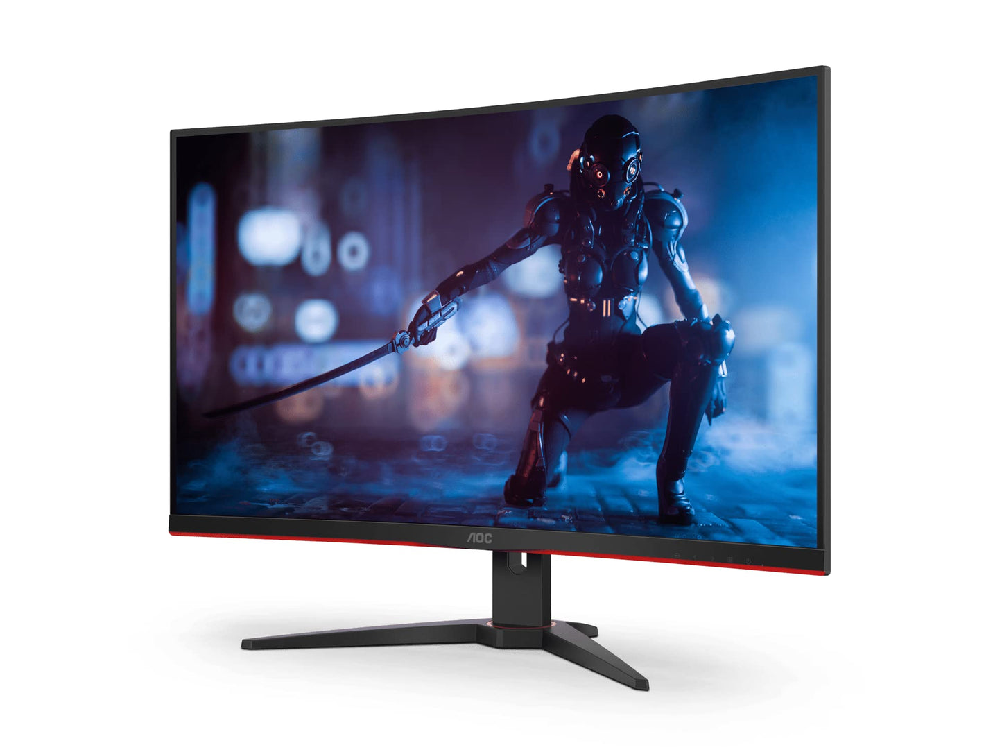 AOC 31.5' Curved 1ms 165Hz Full HD FreeSync Ultra Narrow Border Gaming Monitor - DP x 1, HDMI x 2, VGA x1. VESA100mm Low Blue