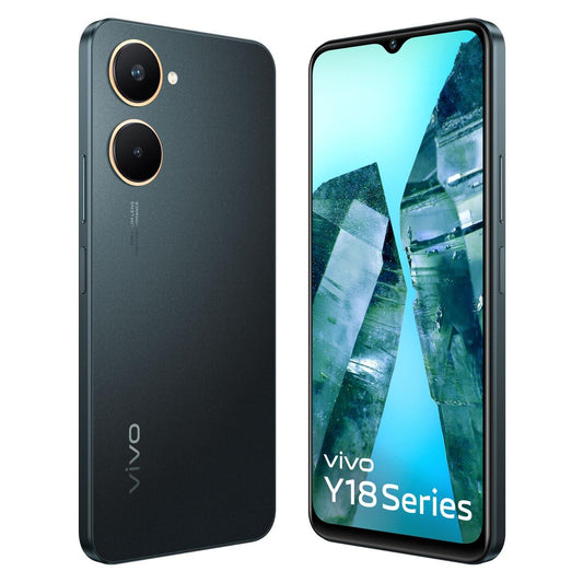 vivo Y18t (Space Black, 4GB RAM, 128GB Storage) Refurbished