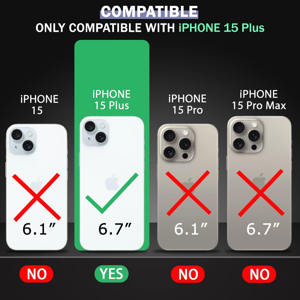 TheGiftKart Ultra-Hybrid Crystal Clear Back Case Cover for iPhone 15 Plus | Shockproof Design | Camera Protection Bump | Hard Clear Back | Bumper Case Cover for iPhone 15 Plus (PC & TPU, Transparent)