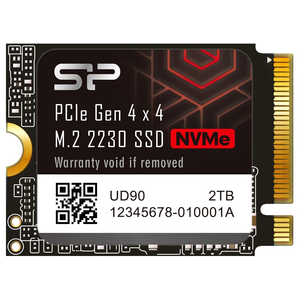 SP Silicon Power UD90 2TB NVMe M.2 2230 PCIe Gen4 SSD, Up to 5000MB/s, Internal Solid State Drive for Desktop Laptop Computer