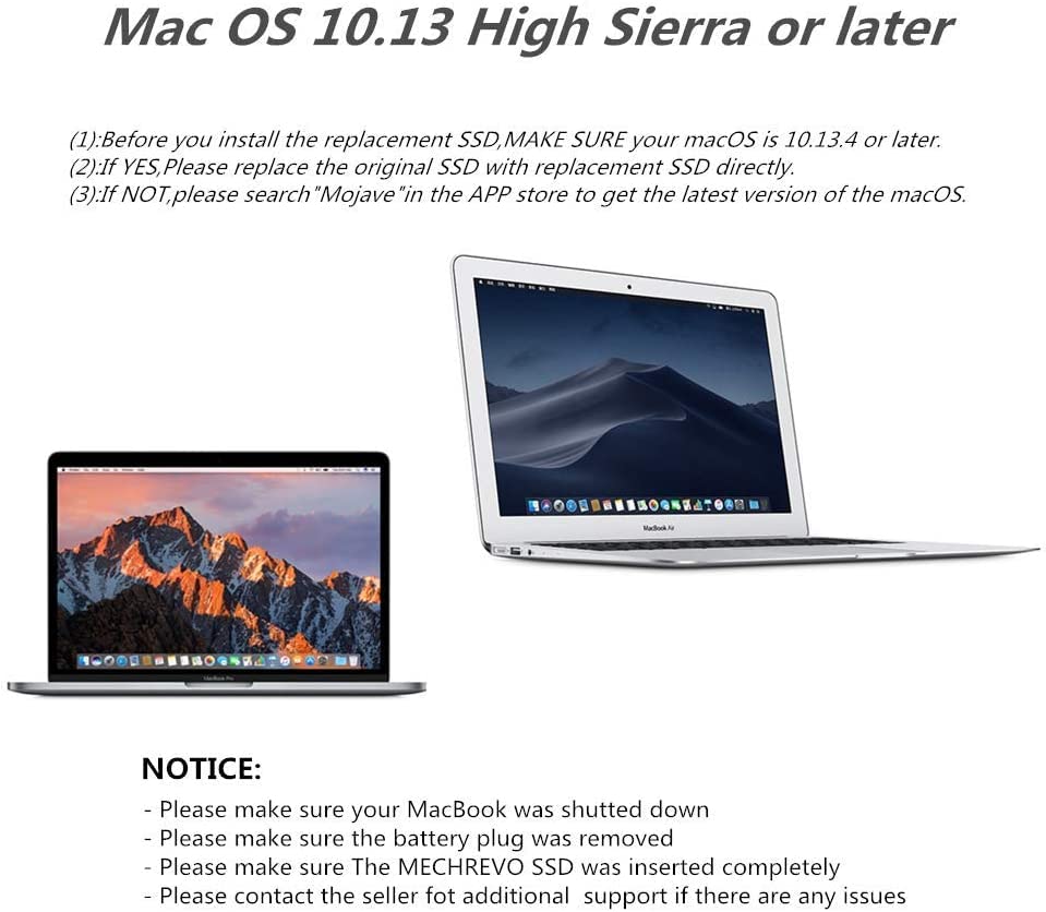 ETZIN M.2 NVMe SSD to 12+16Pin Upgrade Adapter for MacBook Air (2013-2017 Year) A1465 A1466 and Mac Pro (Late 2013-2015 Year) (EPL-404HS-Pack-of-2)