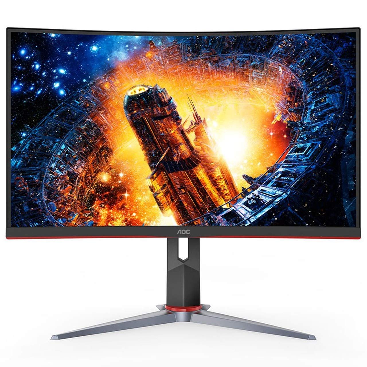 AOC 31.5' Curved 1ms 165Hz Full HD FreeSync Ultra Narrow Border Gaming Monitor - DP x 1, HDMI x 2, VGA x1. VESA100mm Low Blue