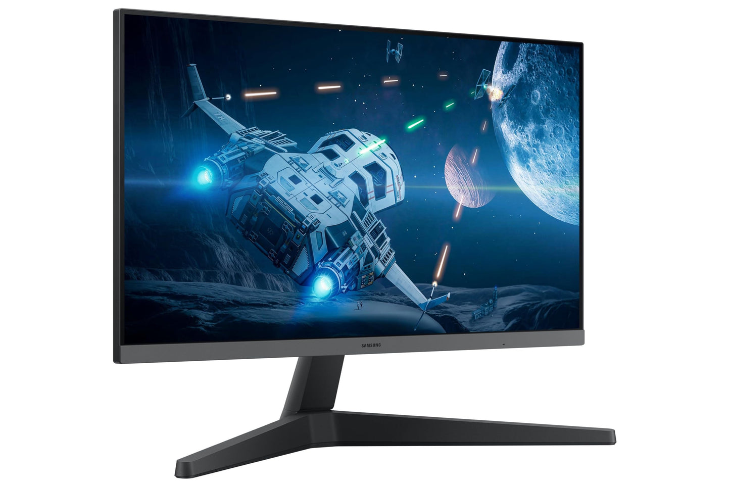 Samsung 24-inch (60.46cm) FHD, IPS Display, 100 Hz, 1920 x 1080 Flat Monitor, Bezel Less Design, AMD FreeSync, Flicker Free, HDMI, Display Port (LS24C330GAWXXL, Black)