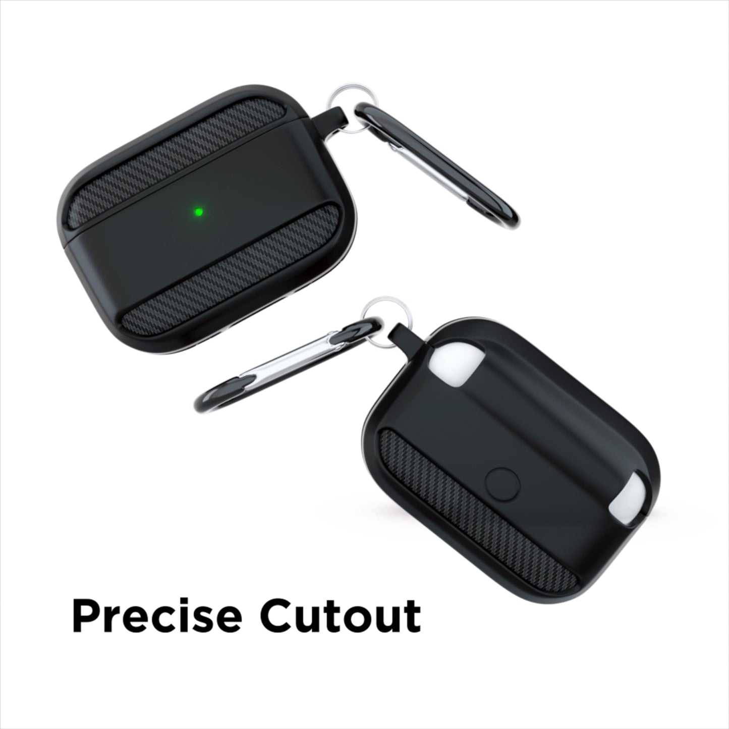 CROSSVOLT Tough Rugged Case Cover Compatible for Airpods Pro GEN-2 (2022/2023) Black