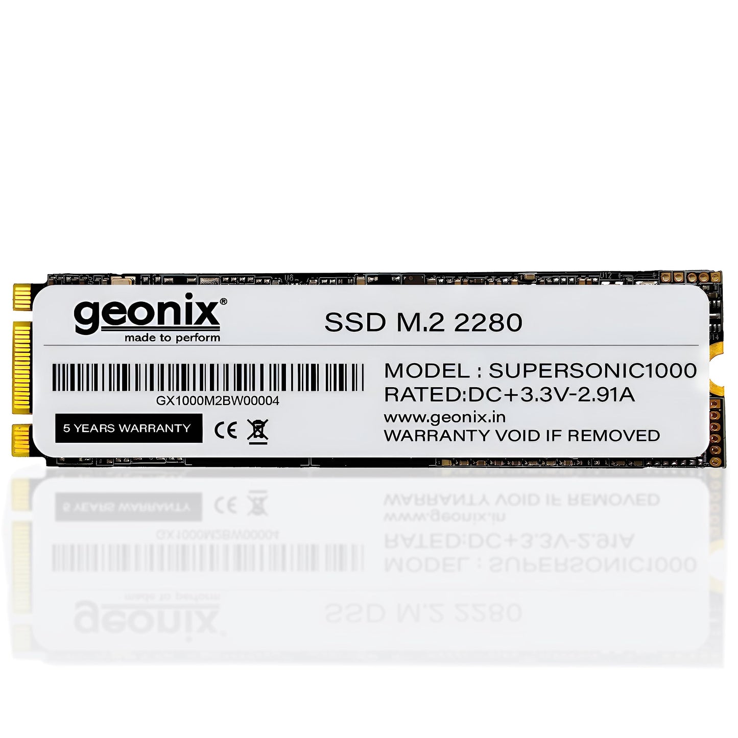GEONIX 256GB SSD M.2 2280 SATA III (6Gb/s)|Read Speed Upto 550 Mbps | Internal Solid State Drive(SSD)| 5 Years Warranty