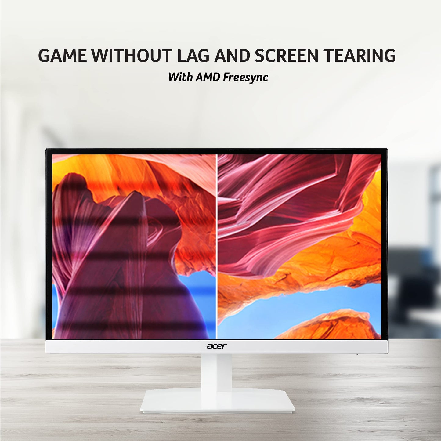 Acer HA270 G 27 Inch Full HD IPS Ultra-Thin (6.6mm) Backlight LED LCD Monitor I Rapid 120Hz Refresh Rate I 1 MS VRB Response I AMD Free Sync I 1xHDMI 1xVGA I Stereo Speakers I Eye Care I White