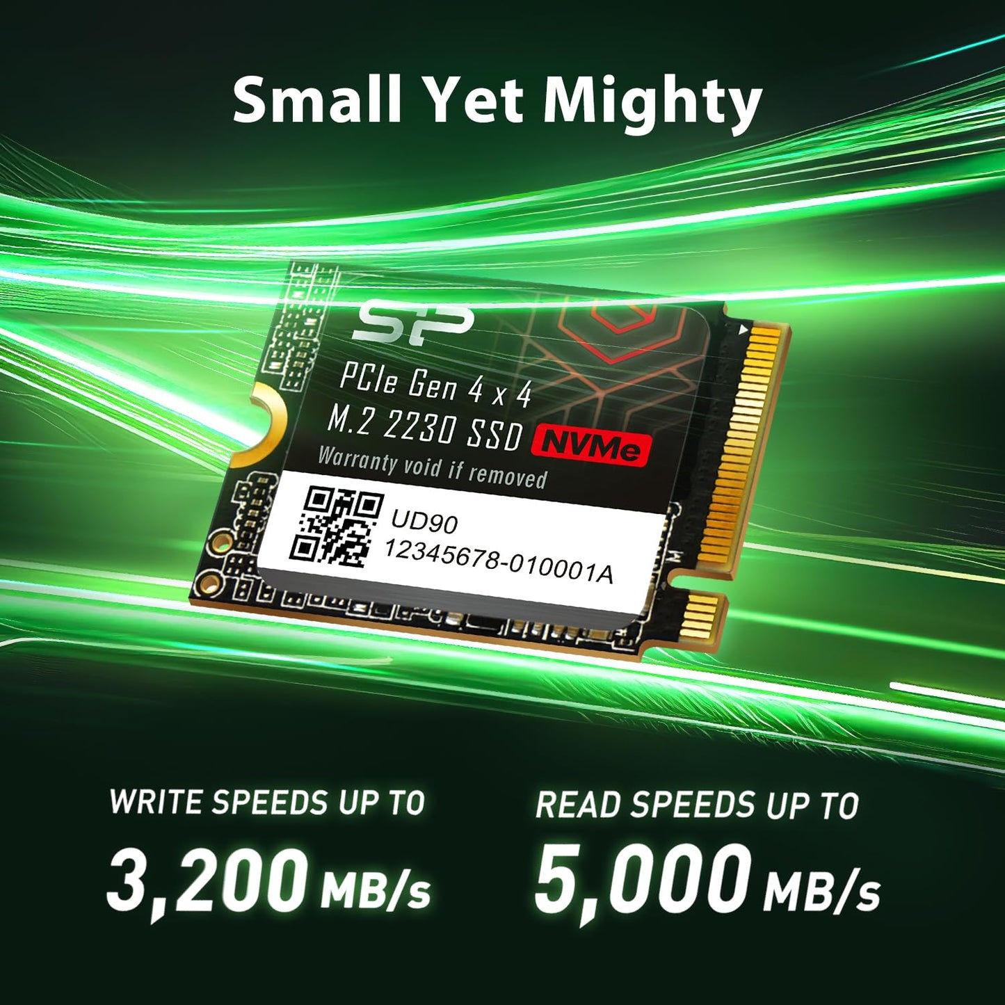 SP Silicon Power UD90 1TB NVMe M.2 2230 PCIe Gen4 SSD, Up to 5000MB/s, Internal Solid State Drive for Desktop Laptop Computer