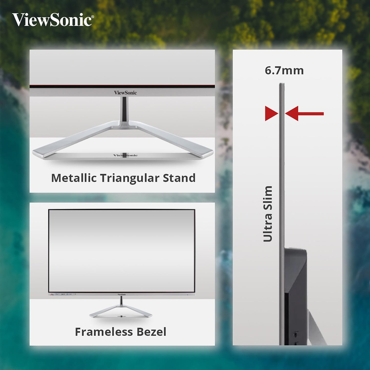 ViewSonic (from USA) - VX3276-MHD-3 81.28 Cm (32") FHD IPS Monitor | Super Clear IPS Panel |1Ms Response time| HDR10 | Dual Speaker |Eye-Care| HDMI| DP Port | Srgb104%| HDMI |Variable Refresh Rate.