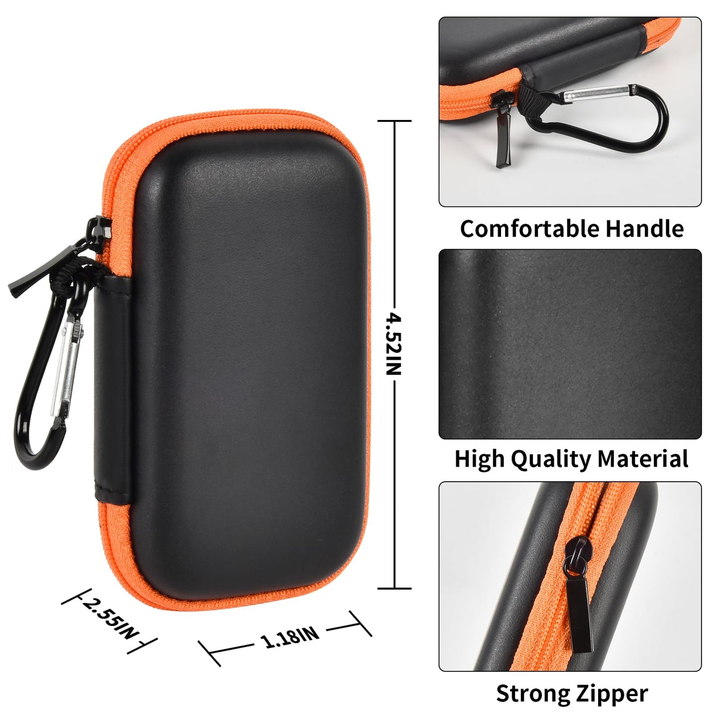 Case Compatible with SanDisk 1TB 2TB 4TB 500GB//for PRO Extreme Portable SSD External Solid State Hard Drive, Memory Card SD SDXC SDHC Card Storage Holder Organizer (Box Only) (Box Only)