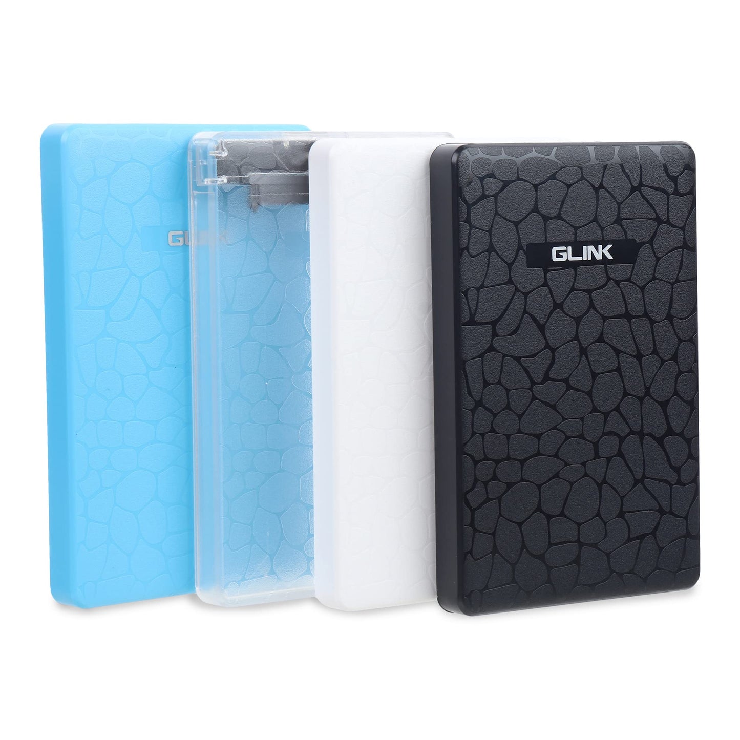 GLink GHD009-2.5" USB 3.0 Premium External HDD Enclosure Case Cover for SATA SSD HDD for Laptop Hard Disks | High Speed USB 3.0 Upto 5 GBPS | Supports 6TB | Tool Free Installation | Black
