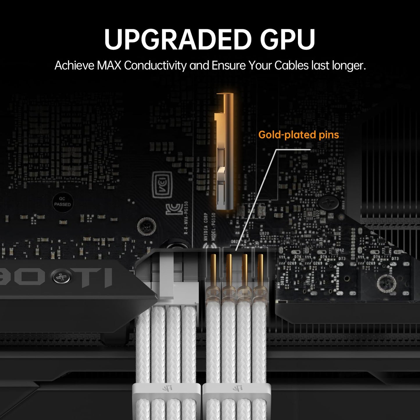 AsiaHorse 16AWG PSU Cable Extension Sleeved Custom Mod GPU PC Audio Video Power Supply Soft Braided Cables with Two Color Comb Kit 24P/8P to 6+2P/ 8P to 4+4P 30CM