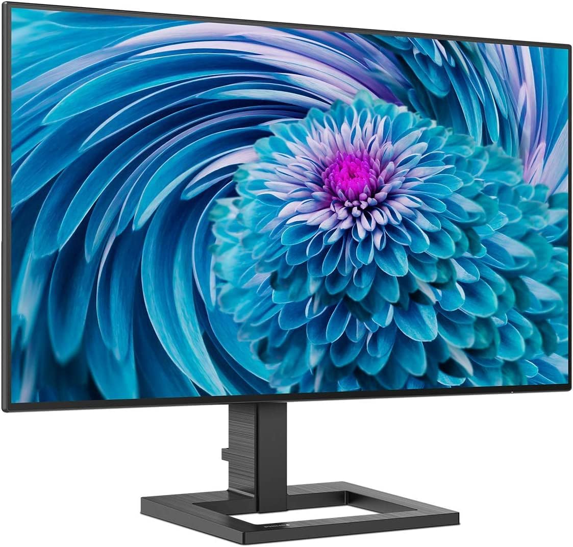 PHILIPS 242E2FA/94 24 Inch FHD Monitor with Built in Speakers, IPS, HDMI, VGA, 1ms, AMD FreeSync, FHD Monitor, FlickerFree, Frameless Design, 75Hz Refersh Rate
