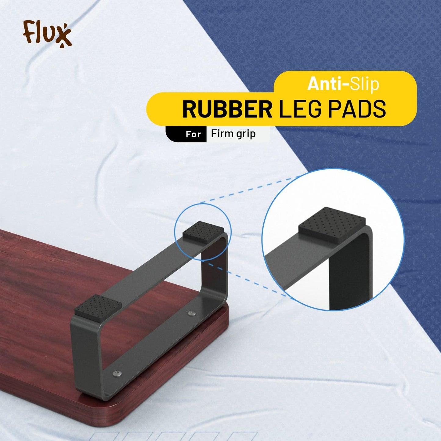 flux Monitor Stand Wooden | Monitor Stand Riser | PC Stand For Desktop Table | , Non Slip, Material: Particle Board & Metal size- (59.5 cm x 20cm x 12cm) Shelf (Rustic red)