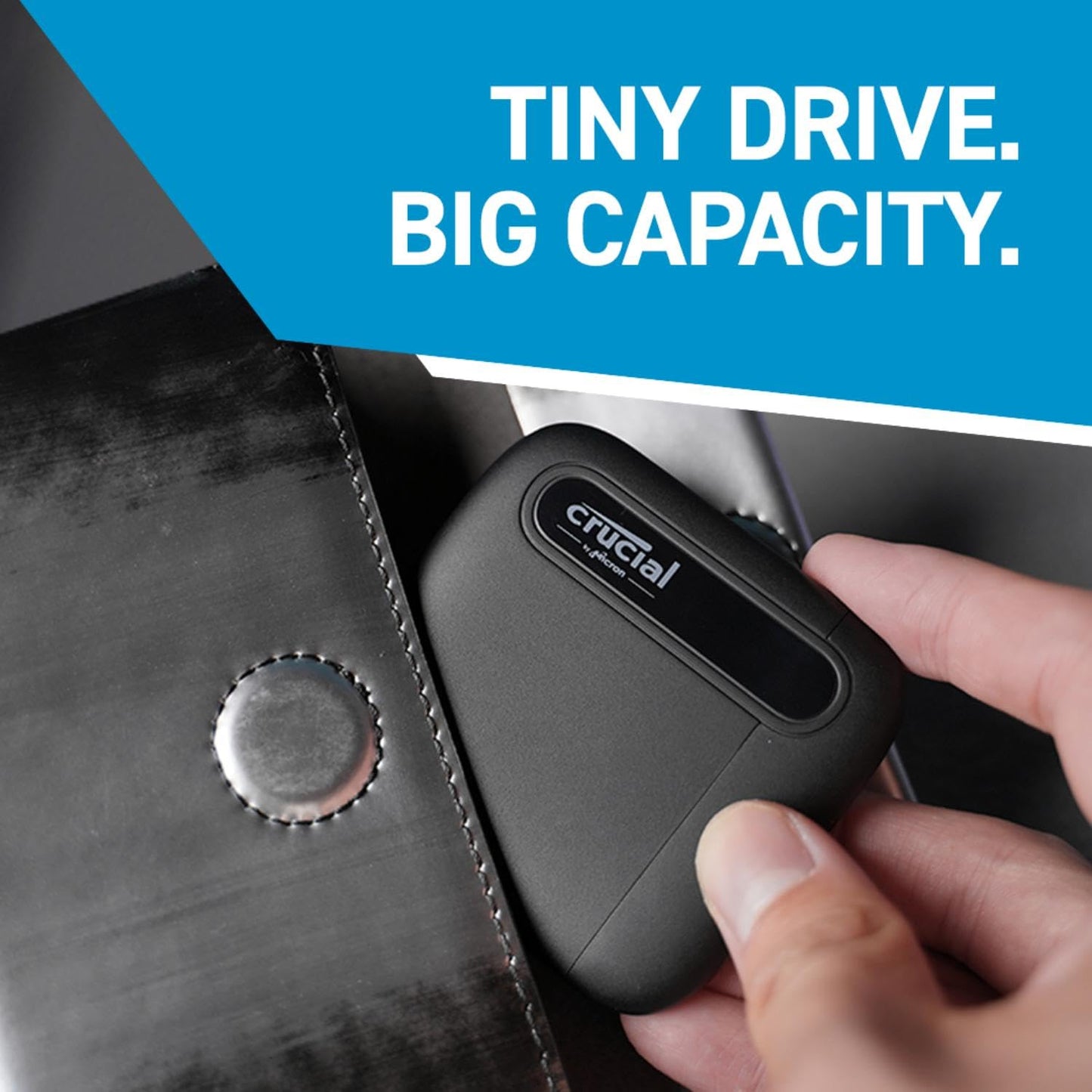 Crucial X6 1TB Portable SSD Up to 800MB/s USB 3.2 External Solid State Drive, USB-C - CT1000X6SSD9