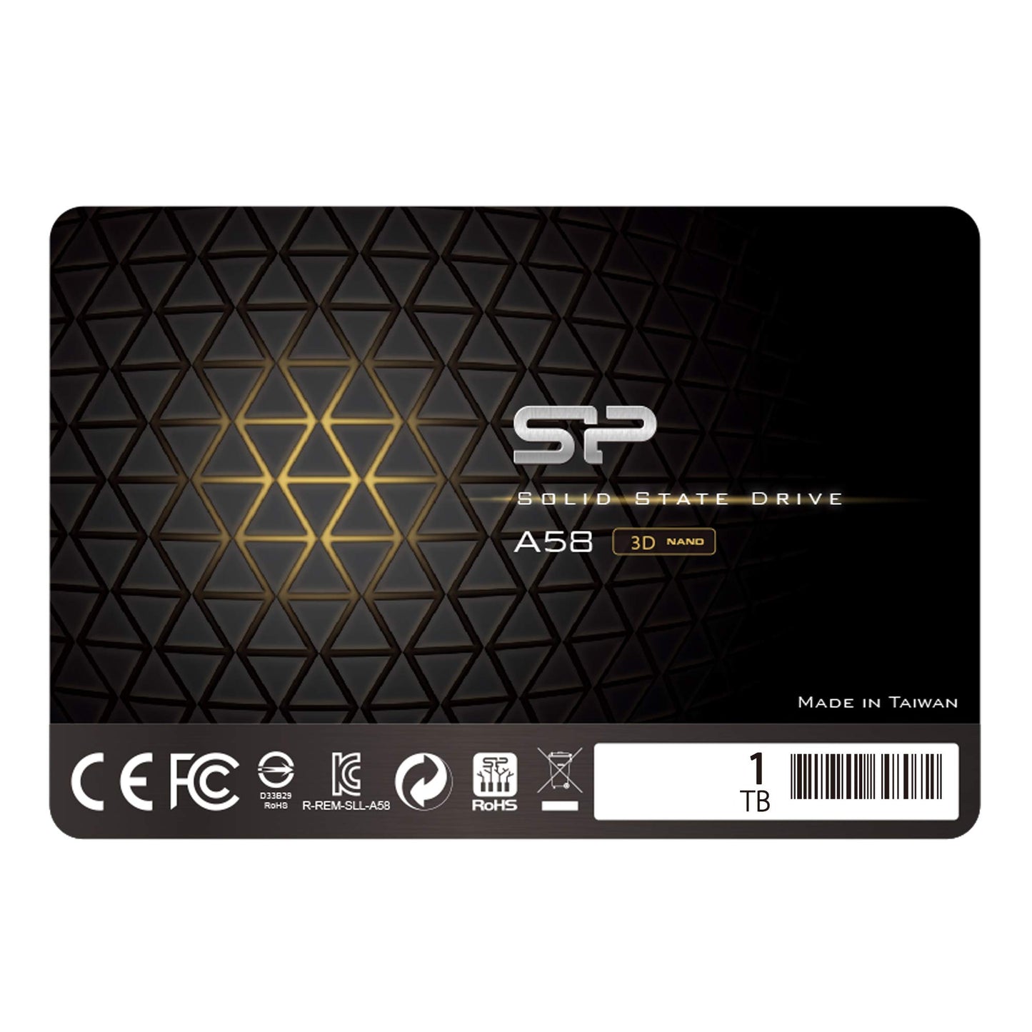 Silicon Power Ace A58 1TB 2.5 Inch SATA III SSD, 3D NAND with SLC Cache, Up to 500MB/s, Internal Solid State Drive for Desktop Laptop Computer