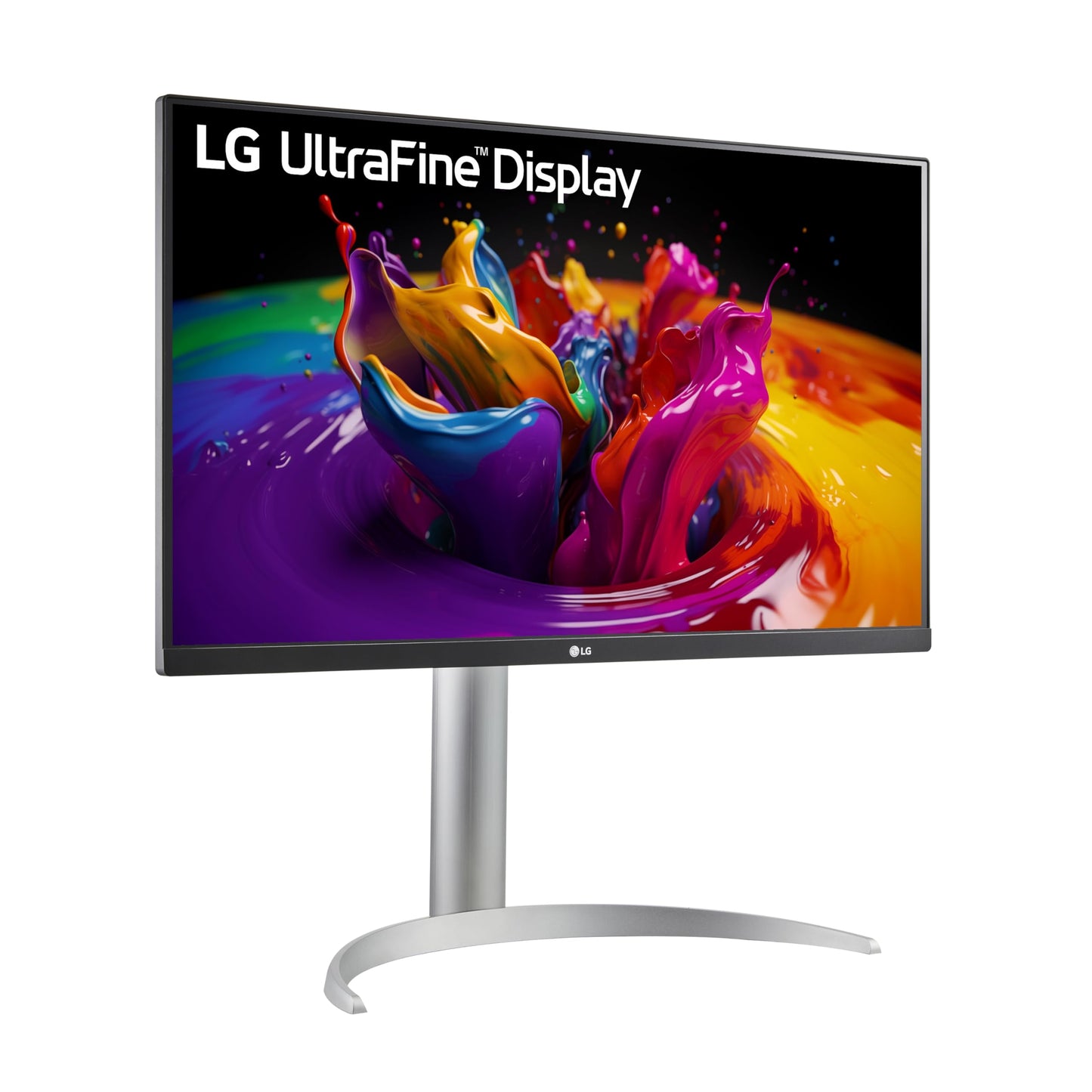 LG 27Up850-W Monitor 27 Inch Uhd (3840 X 2160) Ips Display, Vesa Displayhdr 400, Dci-P3 95% Color Gamut, Usb-C,3-Side Virtually Borderless Display, Height/Pivot/Tilt Adjustable Stand - Silver