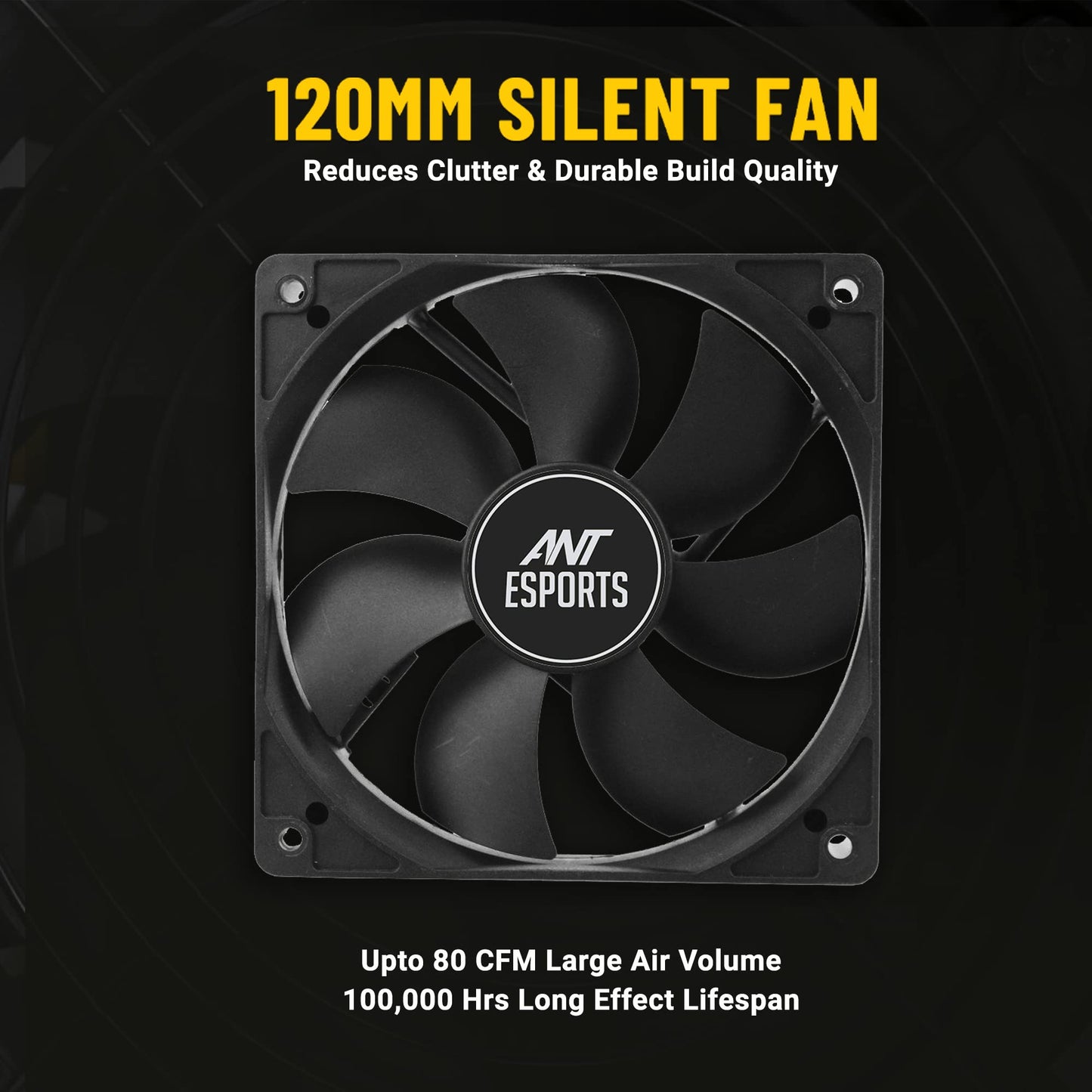 Ant Esports VS400L NonModular High Efficiency Gaming Power Supply/PSU with Continuous Power and 120mm Silent Fan