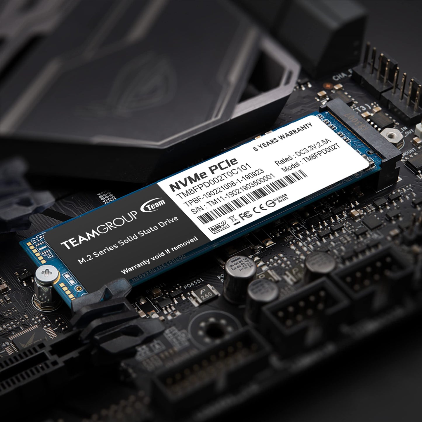 TEAMGROUP MP33 256GB Nvme M.2 2280 Pcie Gen 3 Gaming SSD, 3D NAND TLC, SLC Cache, Internal Solid State Drive, Speed Up to 1600/1000 MB/s, High Performance, Low Latency, ECC Function, for PC & Laptop