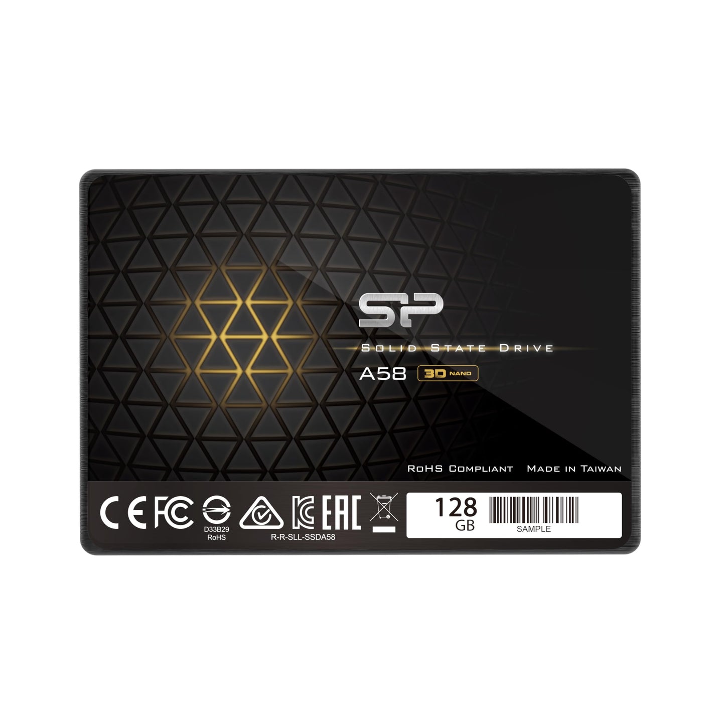 Silicon Power Ace A58 128GB 2.5 Inch SATA III SSD, 3D NAND with SLC Cache, Up to 500MB/s, Internal Solid State Drive for Desktop Laptop Computer