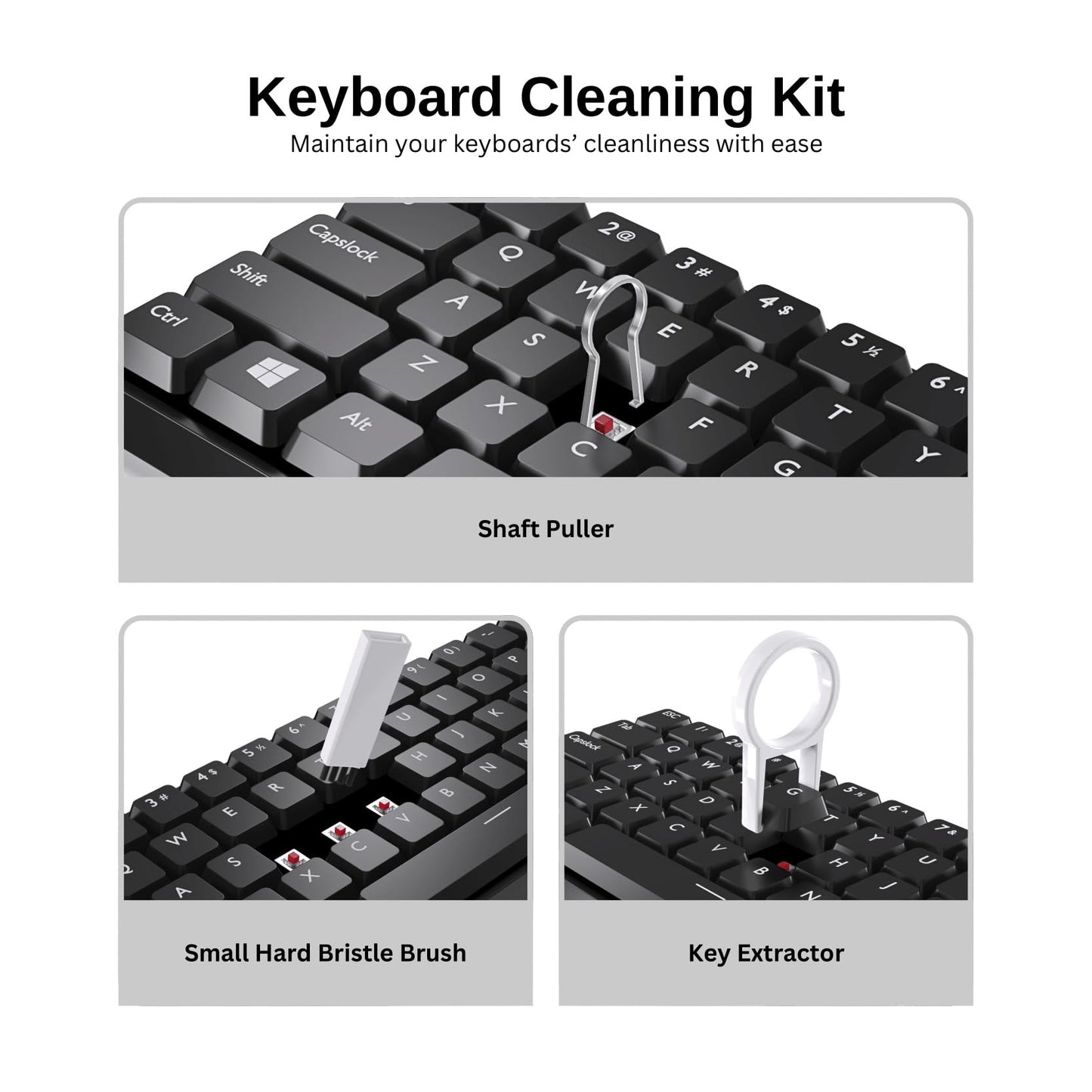 Amazon Basics 20-in-1 Cleaning Kit for Screen, Laptop, PC, Monitors, Keyboards, Desktop, MacBooks, iPhones, Mobile and Earphones (White)