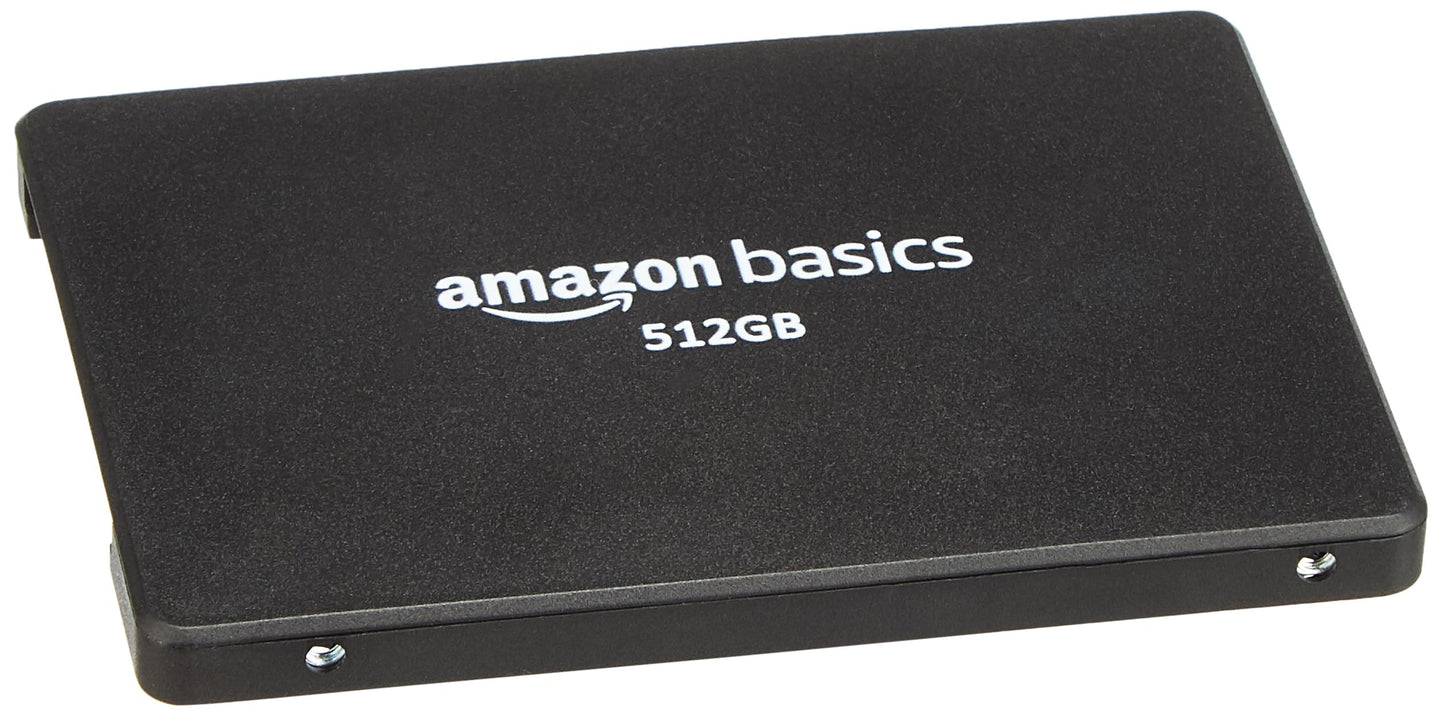 amazon basics 2.5 inch SATA Internal SSD 512 GB | Speed up to 560 MBps | Energy Efficient | Sleek & Lightweight