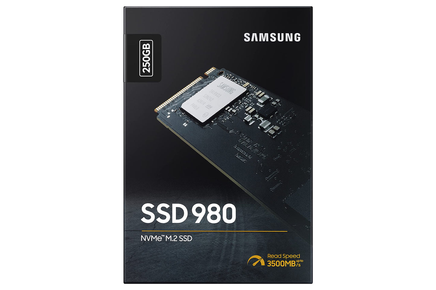 SSAMSUNG 980 SSD 250GB PCle 3.0x4, NVMe M.2 2280, Internal Solid State Drive, Storage for PC, Laptops, Gaming and More, HMB Technology, Intelligent Turbowrite, Speeds up-to 3,500MB/s, MZ-V8V250B