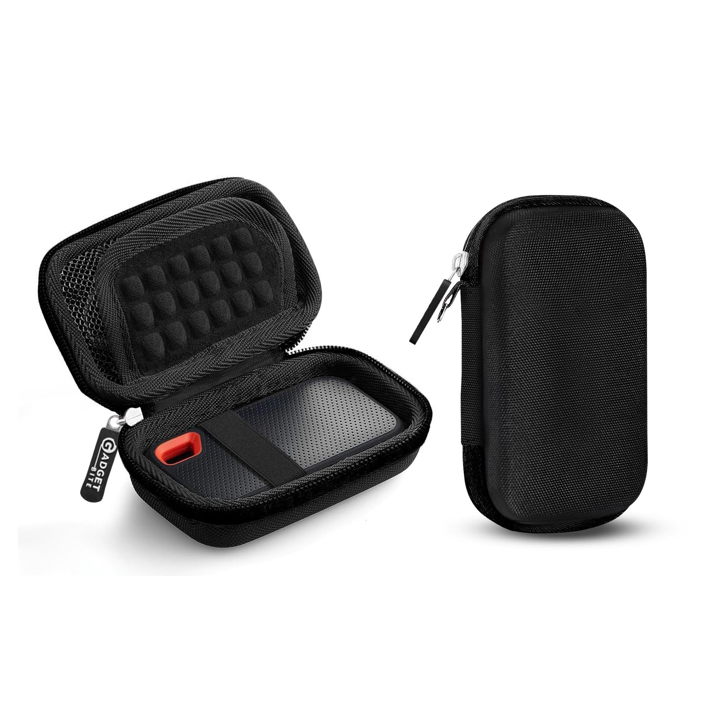 Gadgetbite SSD Case Cover Compatible for San-Disk Extreme Pro/San-Disk Extreme Portable External SSD 500GB-2TB, Travel Case Protective Cover Storage Bag (Black)