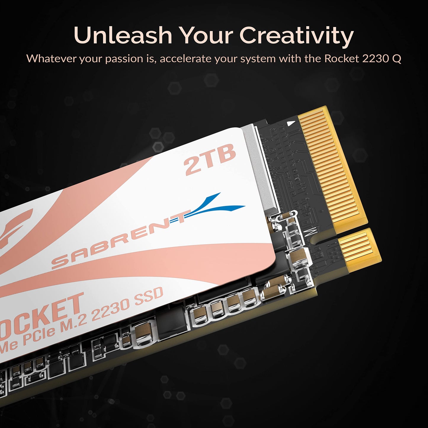 SABRENT 2TB Rocket Q4 2230 M.2 NVMe PCIe 4.0 x4 Gen4 SSD, Up to 5000MB/s,Internal Solid State Drive for Laptop, Surface/Pro, Steam Deck, PS5, ASUS ROG Ally, Dell, HP and Mini PCs (SB-213Q-2TB)