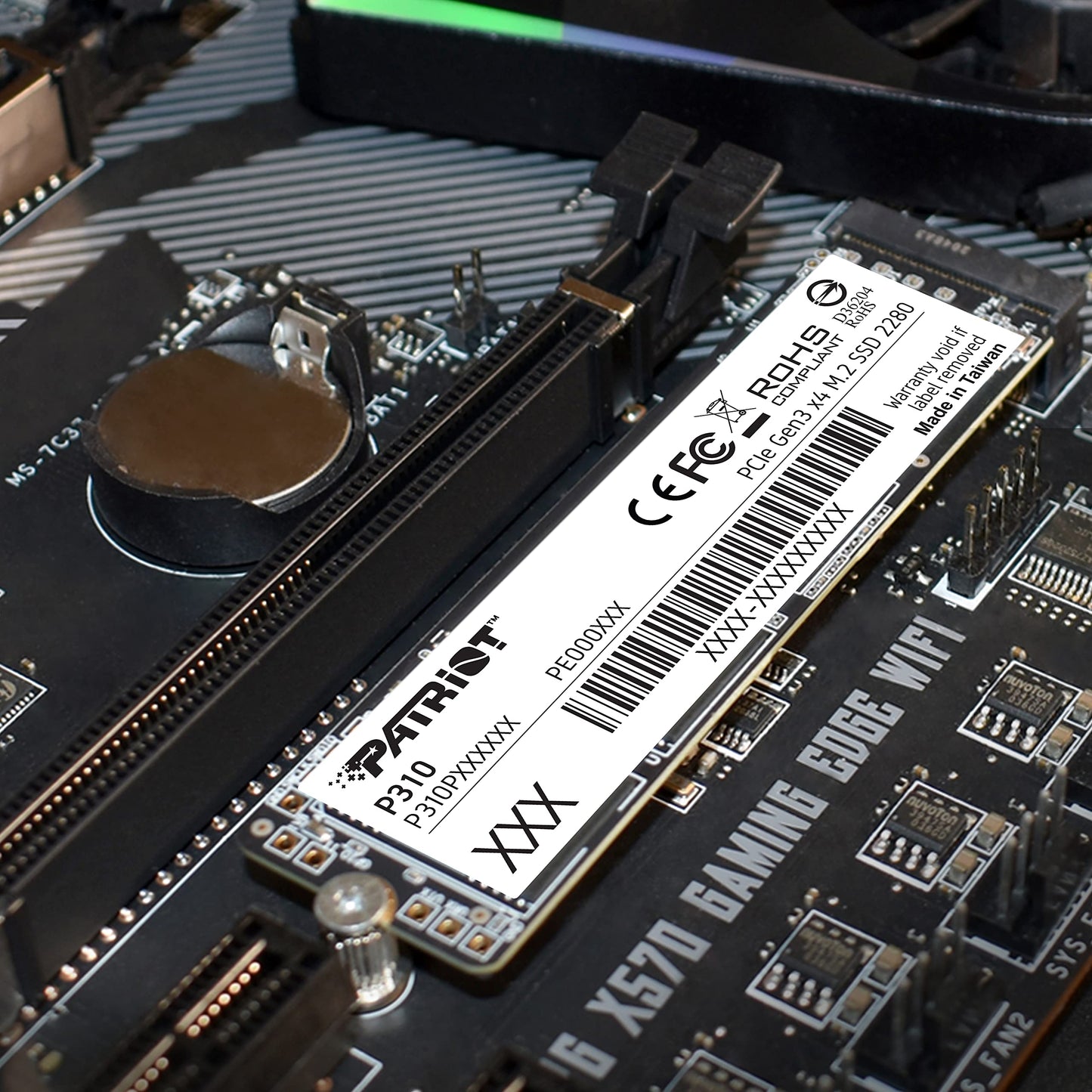 Patriot Memory P310 240GB Internal SSD NVMe PCIe M.2 Gen3 x 4 Low Power Consumption Solid State Drive P310P240GM28