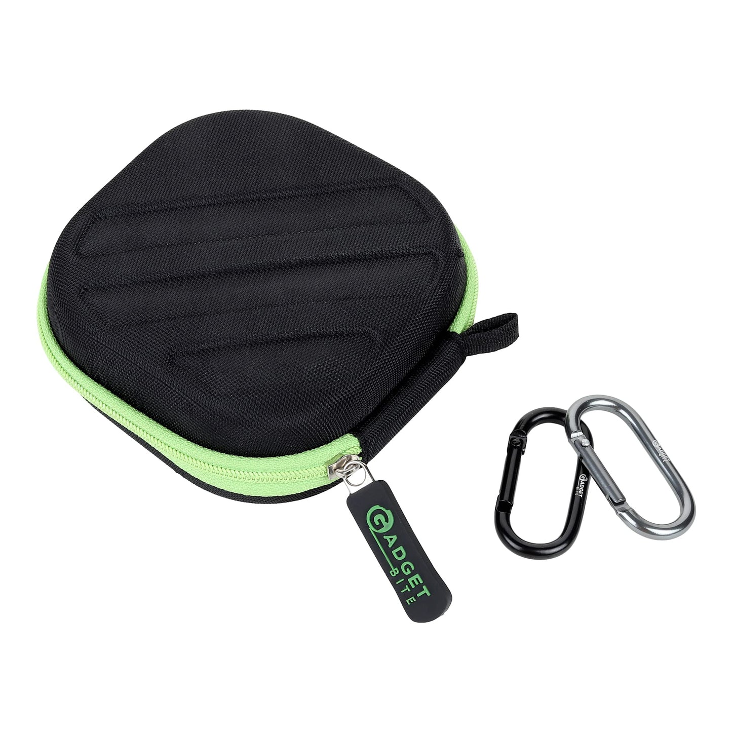 GadgetBite Earphone Carrying Case for Earphones, Headset, Pen Drives, SD Cards - Black & Green (Carry case only)