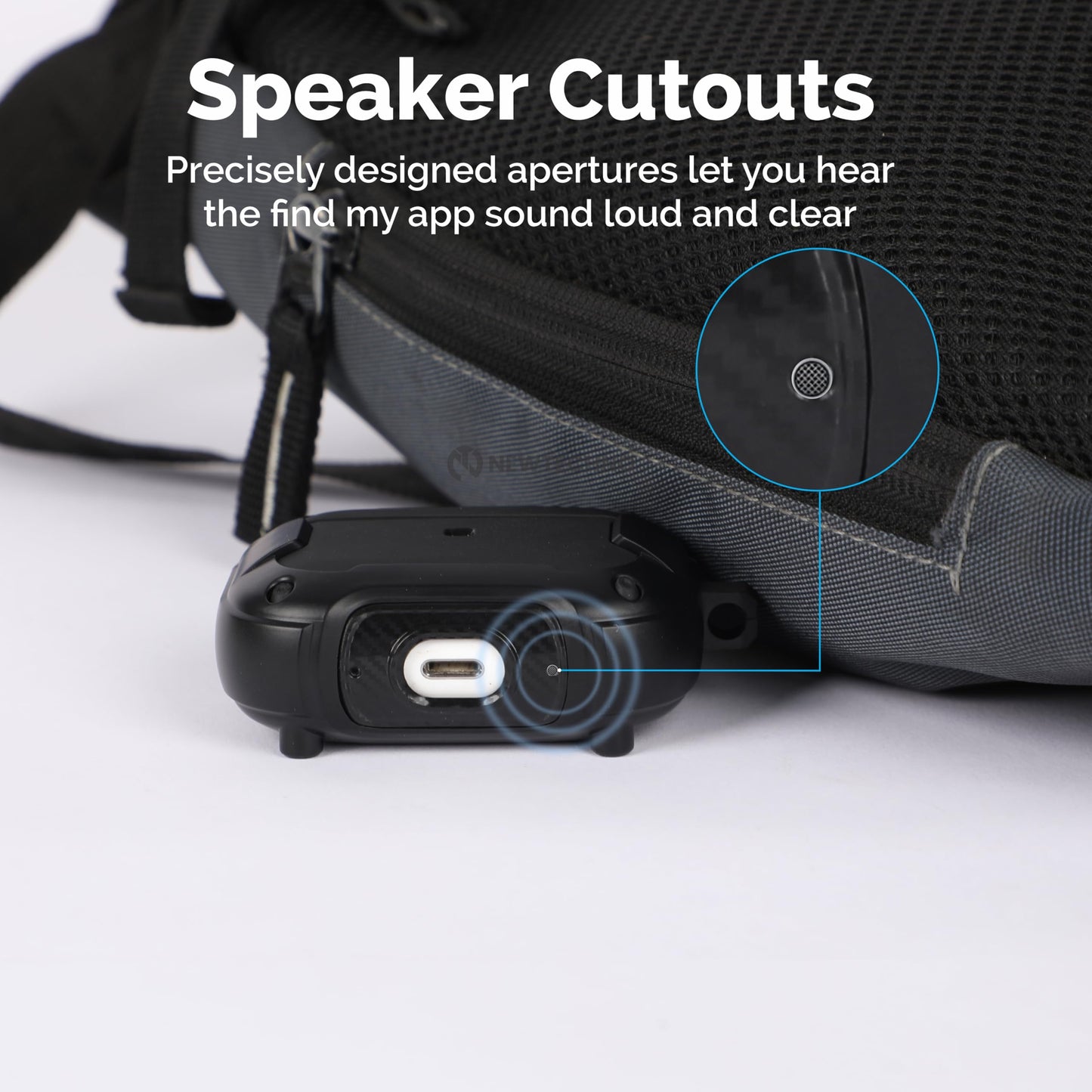 NEWTECHNO Compatible for AirPods Pro 2 Case with Mag-Safe, Wireless Charging, Powerful Drop Protection, Magnetic Tough Cover for AirPods Pro 1st/2nd Generation(2023/2022/2019), N-Series, Black