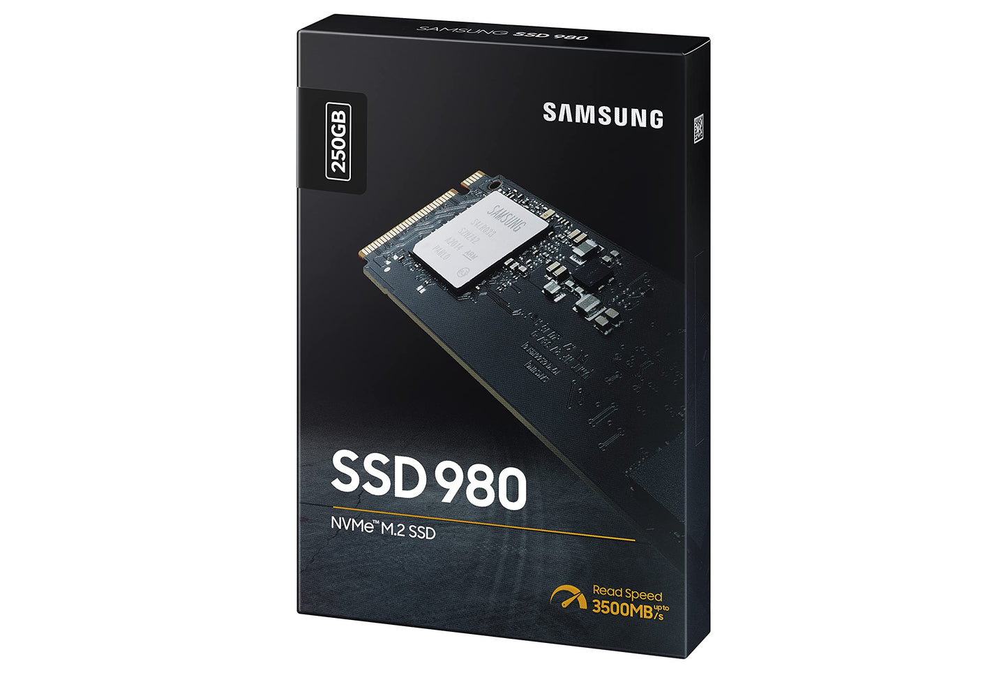SSAMSUNG 980 SSD 250GB PCle 3.0x4, NVMe M.2 2280, Internal Solid State Drive, Storage for PC, Laptops, Gaming and More, HMB Technology, Intelligent Turbowrite, Speeds up-to 3,500MB/s, MZ-V8V250B