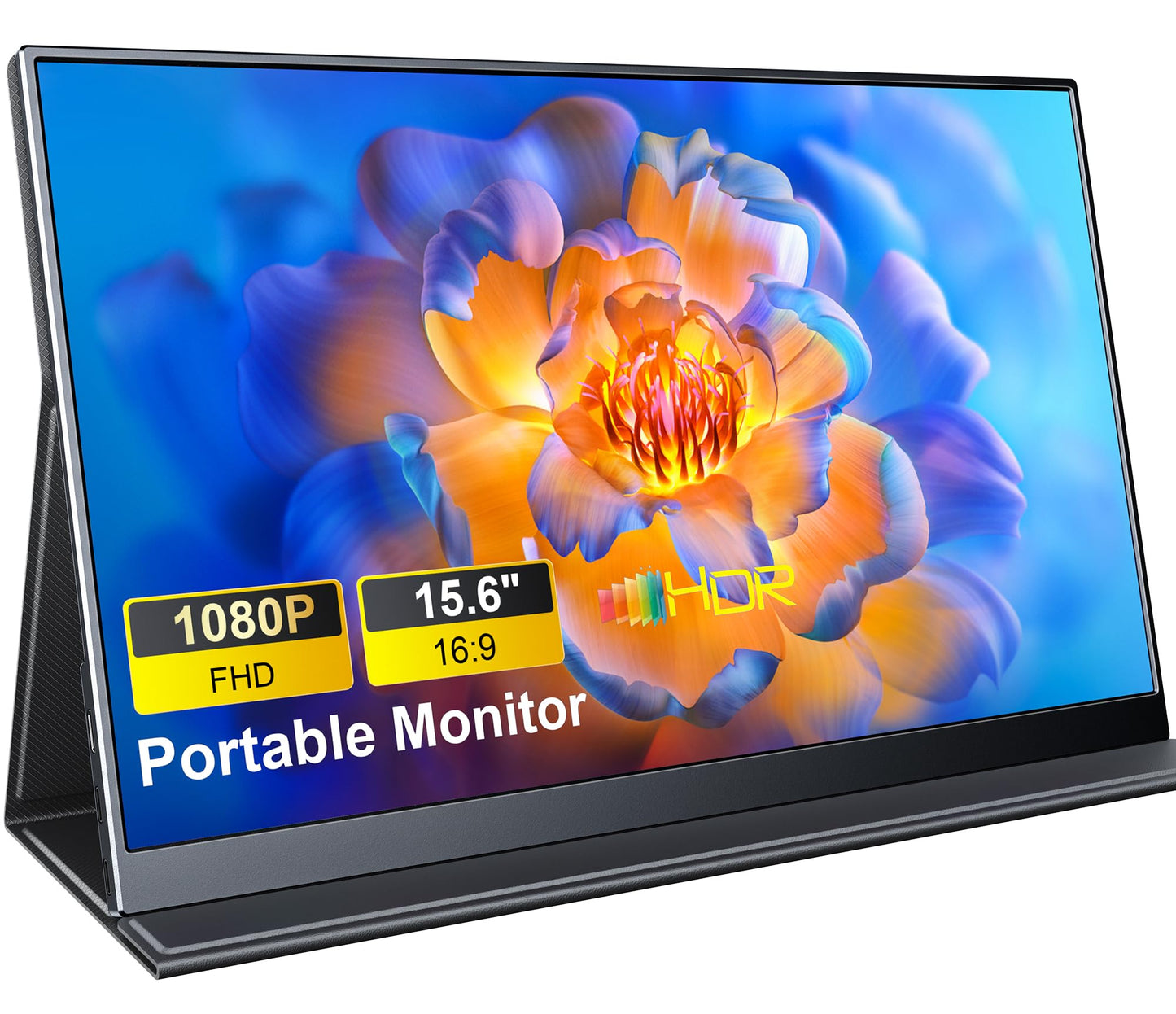MagicRaven Portable Monitor, 15.6" 1920 * 1080P IPS Laptop Screen, 60Hz Lightweight and Slim Travel Monitor with Full-Featured USB C HDMI Port, Gaming Display for PC Switch Xbox PS3/4/5