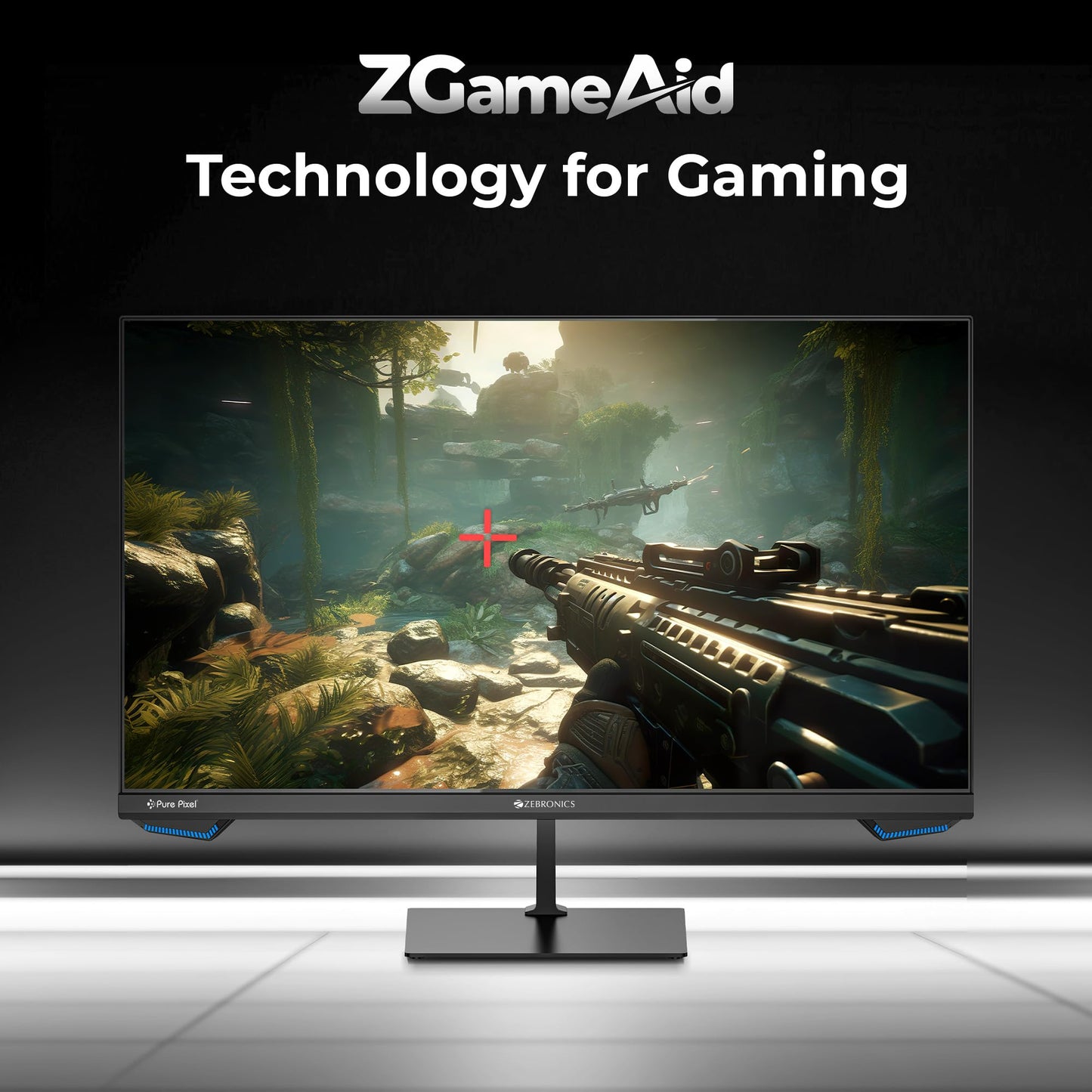 ZEBRONICS New Launch N25A 25"(62.3 cm) Gaming Monitor, FHD 1920x1080, IPS-Antiglare Display, 250Nits, 180Hz, 1ms MPRT, HDR10, 99% sRGB | 95% DCI-P3, Adaptive Sync, 1 x DP | 1 x HDMI | 1 x 3.5mm