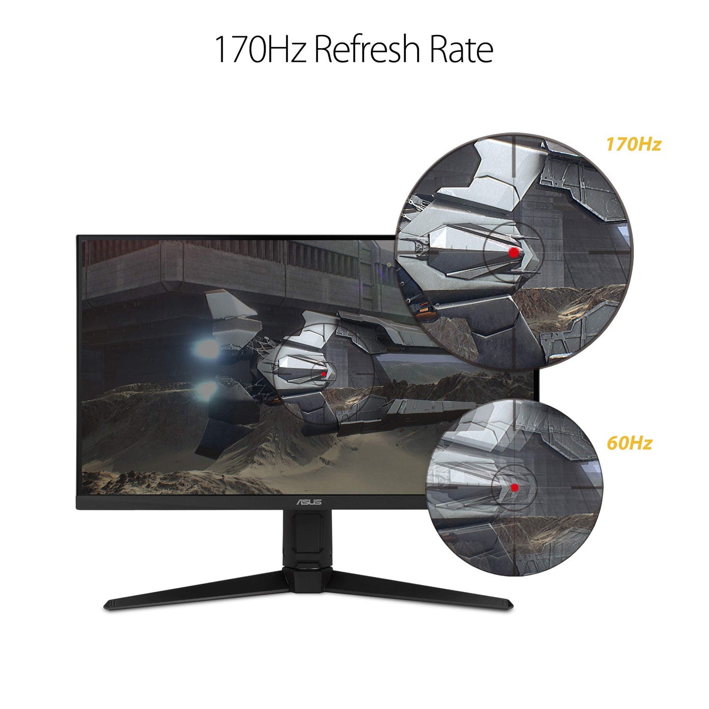 ASUS Tuf Vg27Aql1A 27 Inch (68.5 Cm) 2560 X 1440 Pixels, Wqhd Gaming Led Monitor with 170Hz Refresh Rate 1Ms Response Time in-Built 2W Speakers and USB 3.0 Connectivity, Black