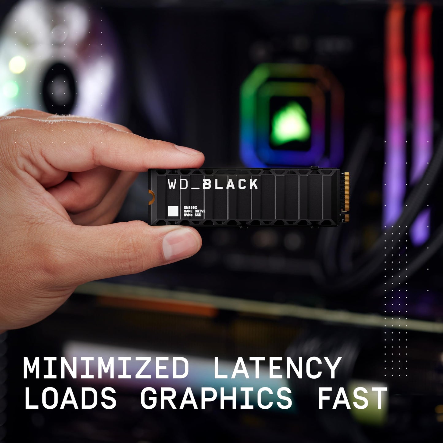 WD_BLACK SN850X NVMe™ SSD Gaming Storage with Heatsink, 4TB