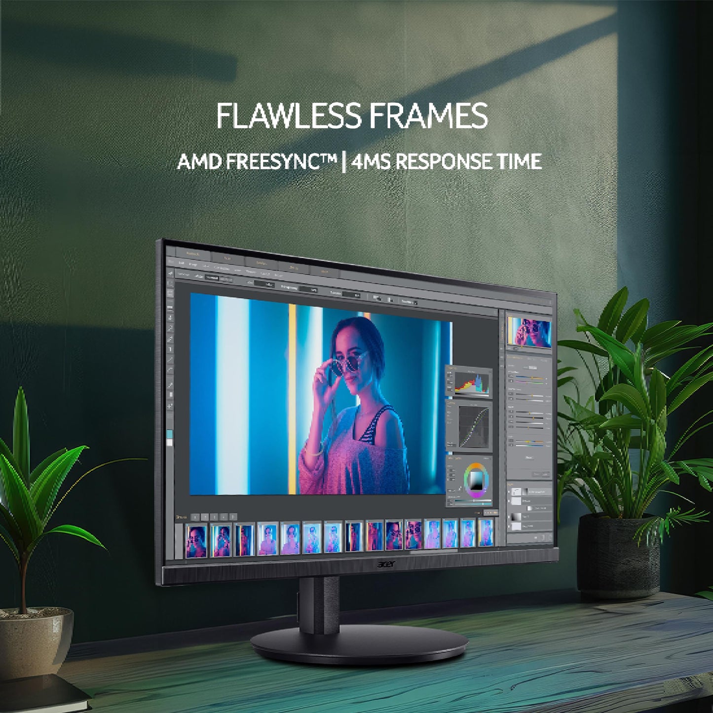 Acer CB272K 27 Inch UHD 4K 3840 X 2160 Pixels IPS Backlit LED LCD Monitor I HDR 10, Delta E<1, 350 Nits, 99% sRGB I Height Adjustable, Tilt & Pivot I 2 x HDMI, 1 x DP, Eye Safe Certified I Speakers