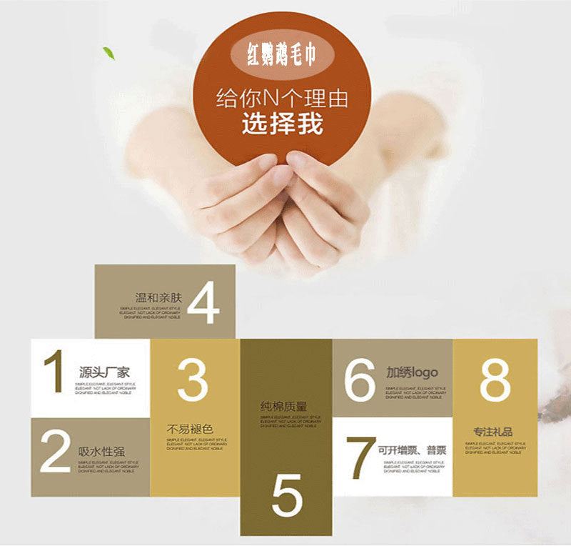 Cross-border Amazon pure cotton honeycomb kitchen dishwashing square towel can be suit with hook waffle square towel generation sticker code