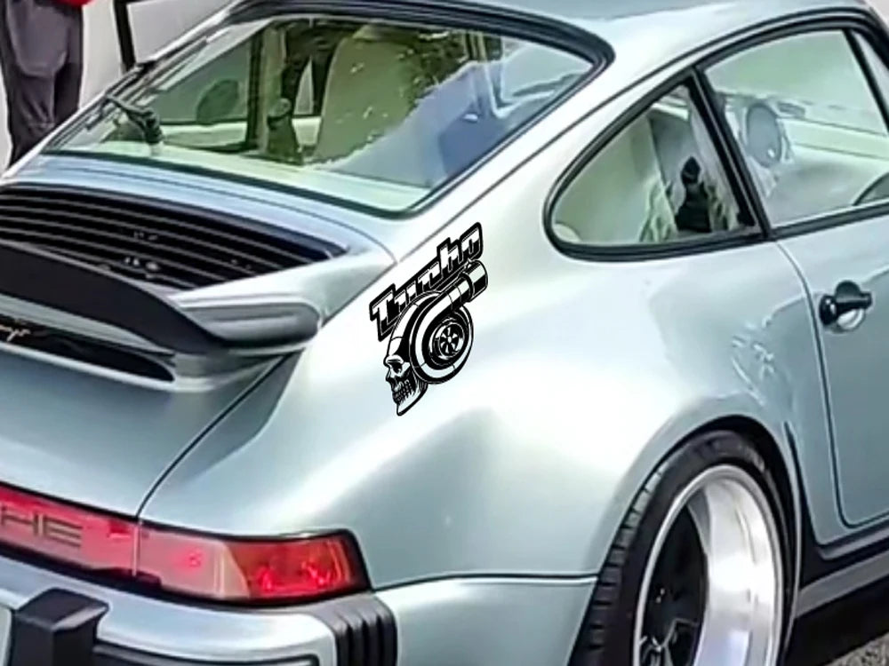 SKULL TURBO Car Stickers Vinyl Decals - For Cars, Trucks, Walls, Laptops, Windows, Motorcycles, Bumpers Or Crafts