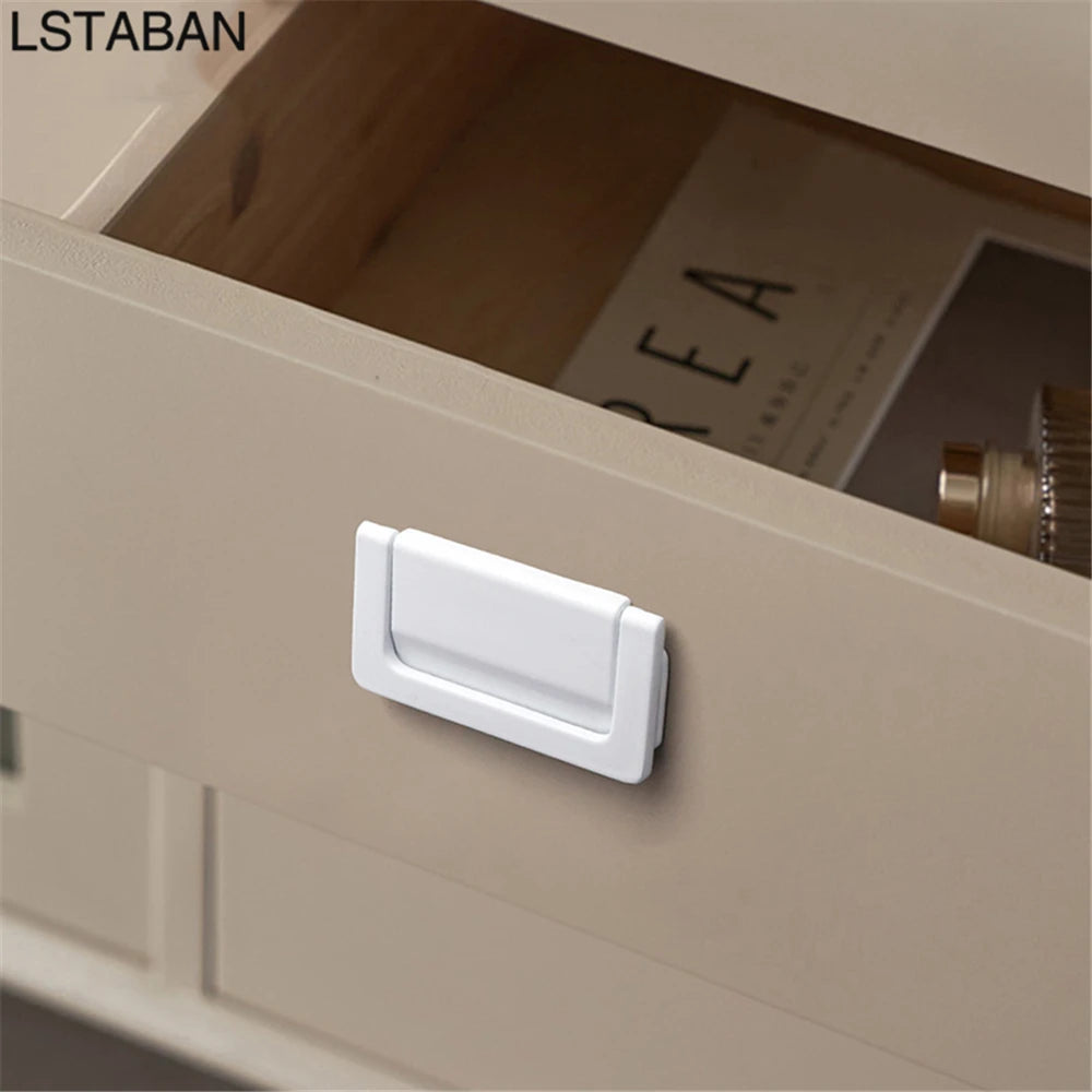 Modern White Length Cabinet Handle Hidden Kitchen Cabinet Drawer Pull Furniture Cupboard Wardrobe Door Knob Hardware Long Handle