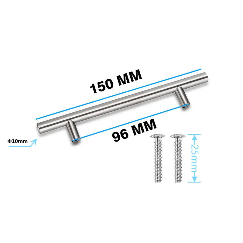 MAIKAK Modern Stainless Steel Kitchen Door Cabinet T Bar Handle Pull Knob Cabinet Knobs Furniture Handle Cupboard Drawer Handle