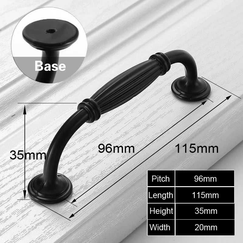 Black Handles for Furniture Cabinet Knobs And Handles Kitchen Handles Drawer Knobs Cabinet Pulls Cupboard Handles Knobs