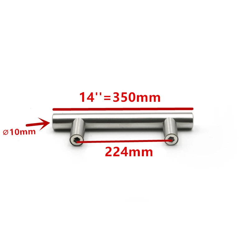 Modern Stainless Steel Kitchen Door Cabinet T Bar Handle Pull Knob cabinet knobs furniture handle cupboard drawer handle