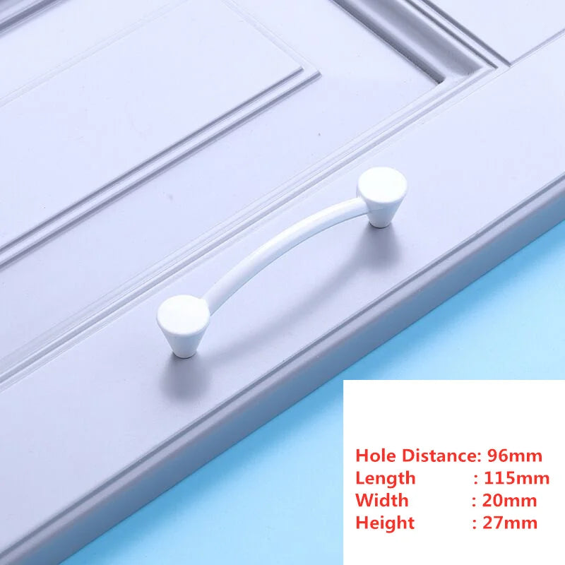 Handles Drawer Cabinet Furniture Kitchen Handles for Cabinet Knob Door Drawer Furniture Kitchen Knob Simplicity Fuji White