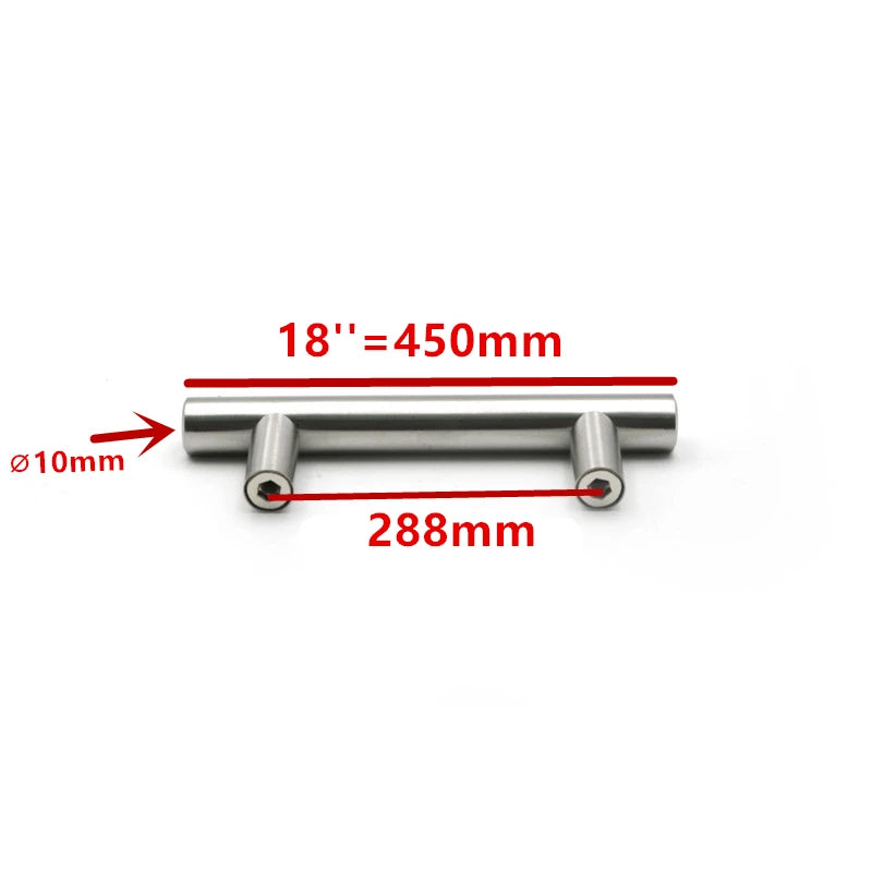 MAIKAK Brushed Black Straight Cupboard Handles Knobs Stainless Steel Brushed Black Gold Kitchen Door Handles Cabinet Pull