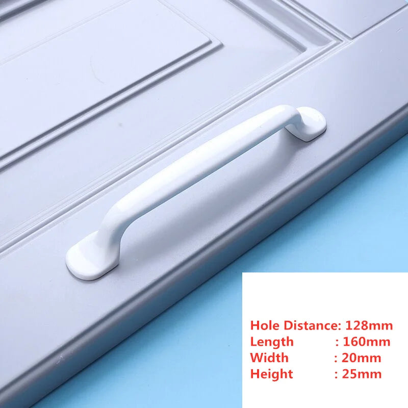 Handles Drawer Cabinet Furniture Kitchen Handles for Cabinet Knob Door Drawer Furniture Kitchen Knob Simplicity Fuji White