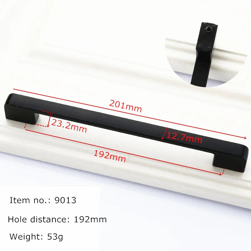 Black Handles for Furniture Cabinet Knobs and Handles Kitchen Handles Drawer Knobs Cabinet Pulls Cupboard Handles Knobs