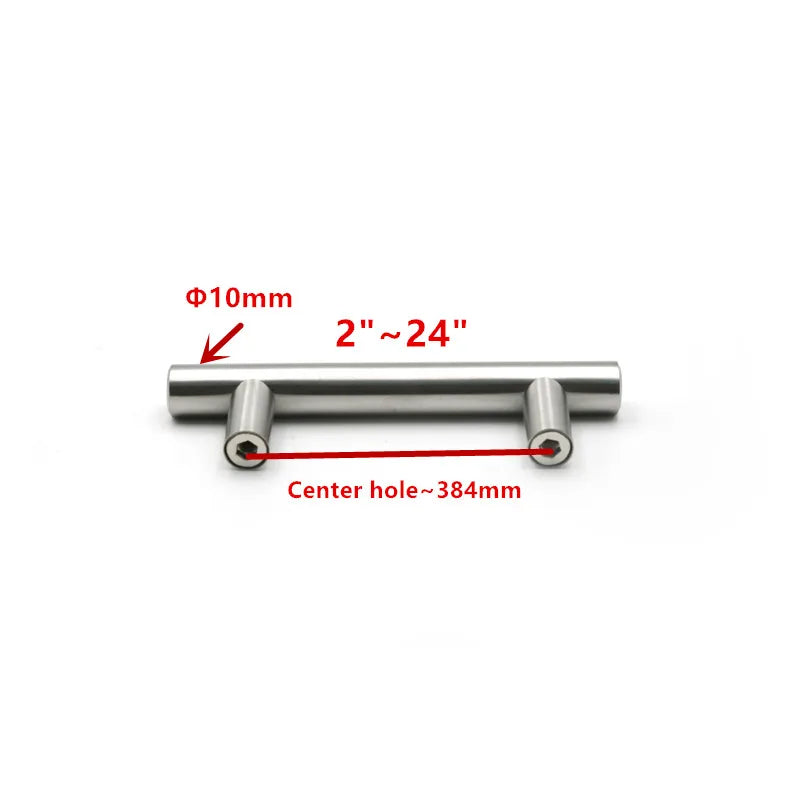 Modern Stainless Steel Kitchen Door Cabinet T Bar Handle Pull Knob cabinet knobs furniture handle cupboard drawer handle