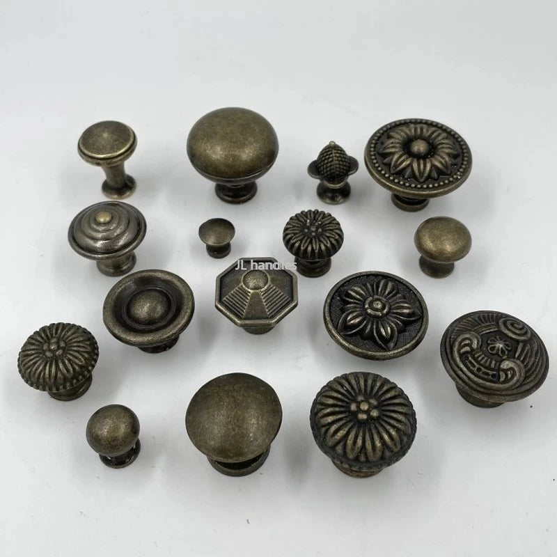 1x  Antique Bronze kitchen cabinet drawer knobs dresser cupboard wardrobe furniture Pulls Handle Wooden Box Jewelry Box knobs