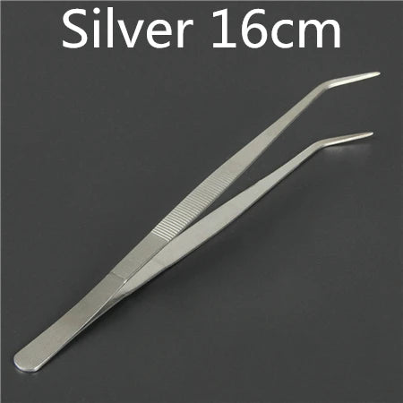 Stainless Steel Kitchen & Bar Tweezer Food Tongs Kitchen Cooking Medical Tweezer Copper/Gold/Black Plated